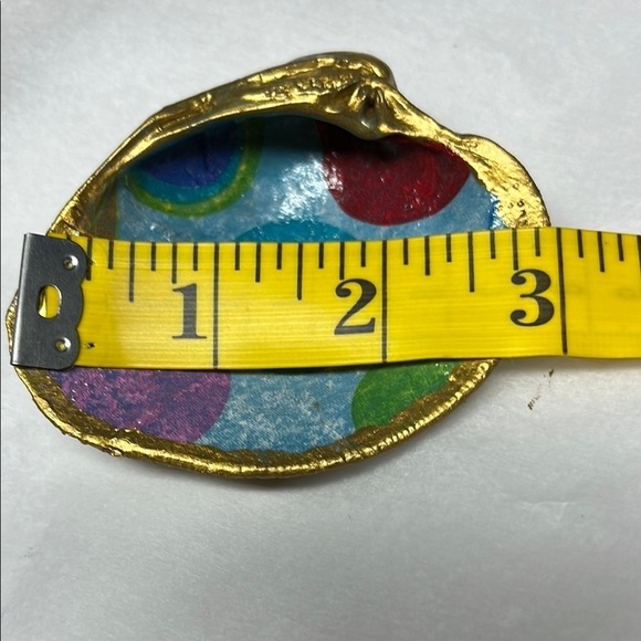 Hand Crafted Decoupage Decorative Shell Trinket Dish - Picture 8 of 10